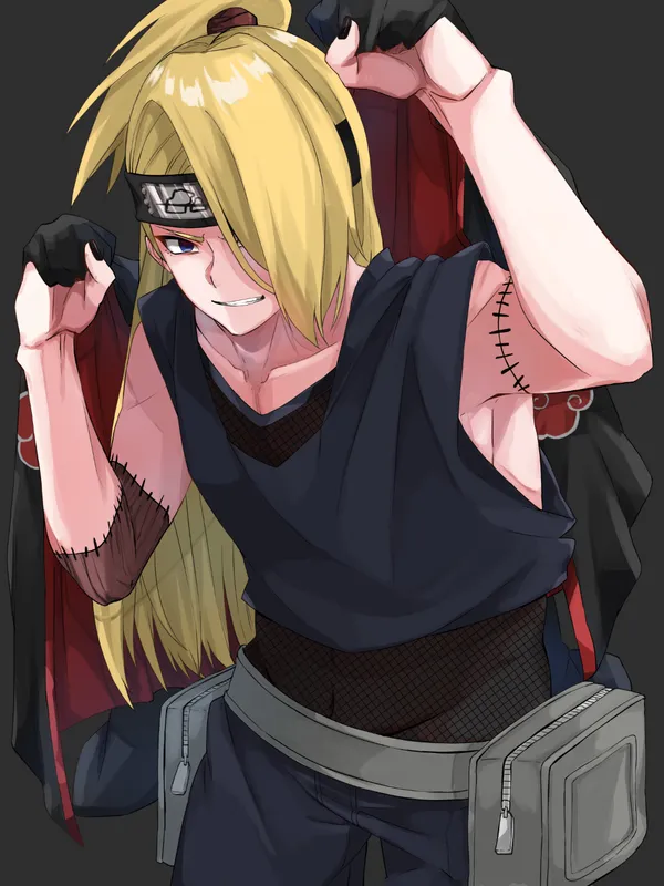Phong thái lạnh lùng và quyết đoán của Deidara