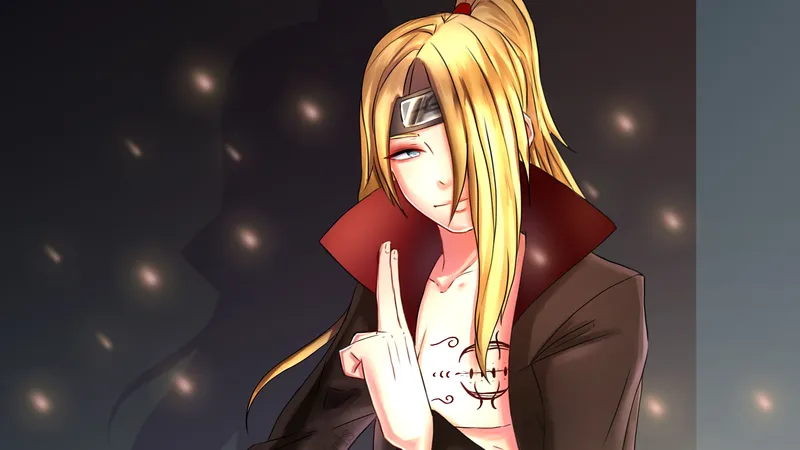 Hình ảnh Deidara với tạo hình cuốn hút và nổi bật