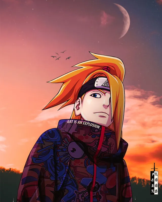 Deidara trong tạo hình chiến binh đầy nghệ thuật