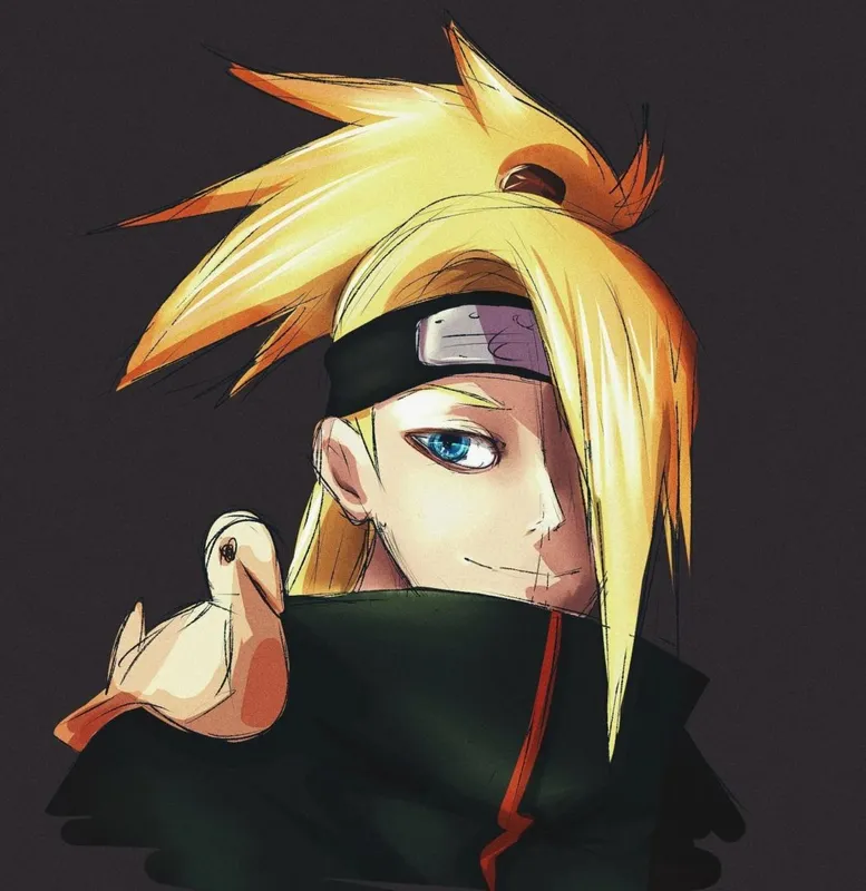 Ảnh Deidara với phong thái mạnh mẽ và sáng tạo