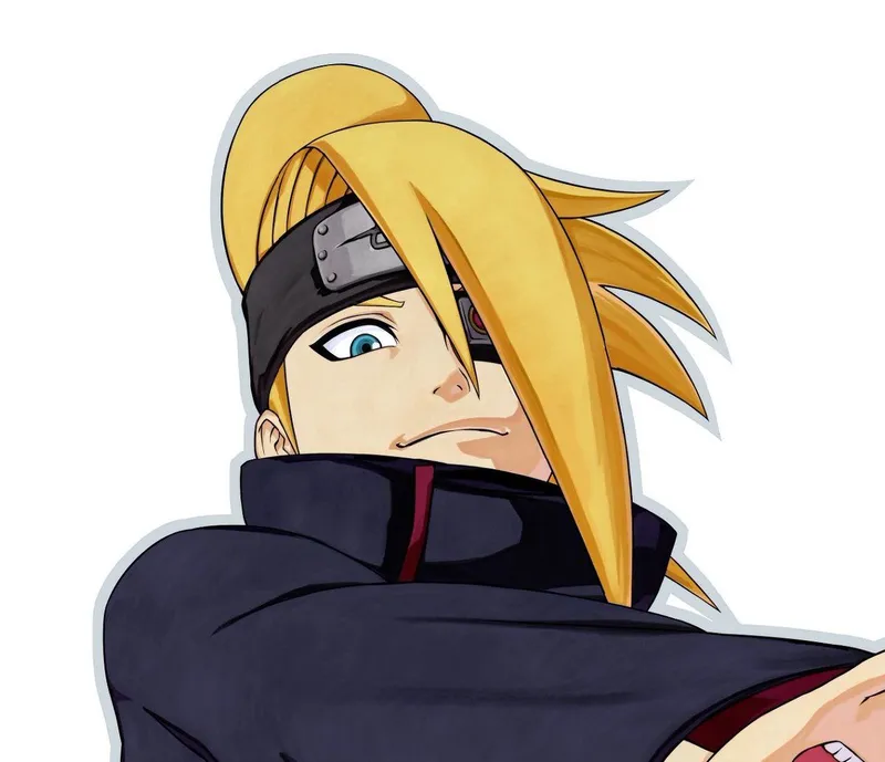 Ảnh Deidara nổi bật với kỹ năng bom đất sét đặc biệt