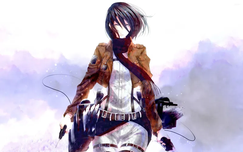 Sức mạnh và quyết tâm toát lên từ ánh mắt Mikasa Ackerman