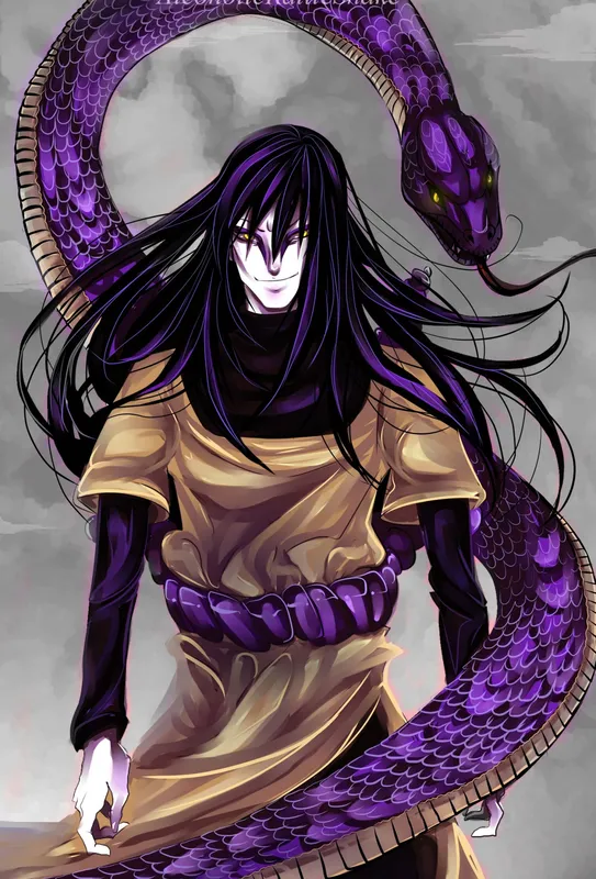 Hình ảnh Orochimaru với phong cách đầy quyền lực và nguy hiểm Hình ảnh Orochimaru với phong cách đầy quyền lực và nguy hiểm
