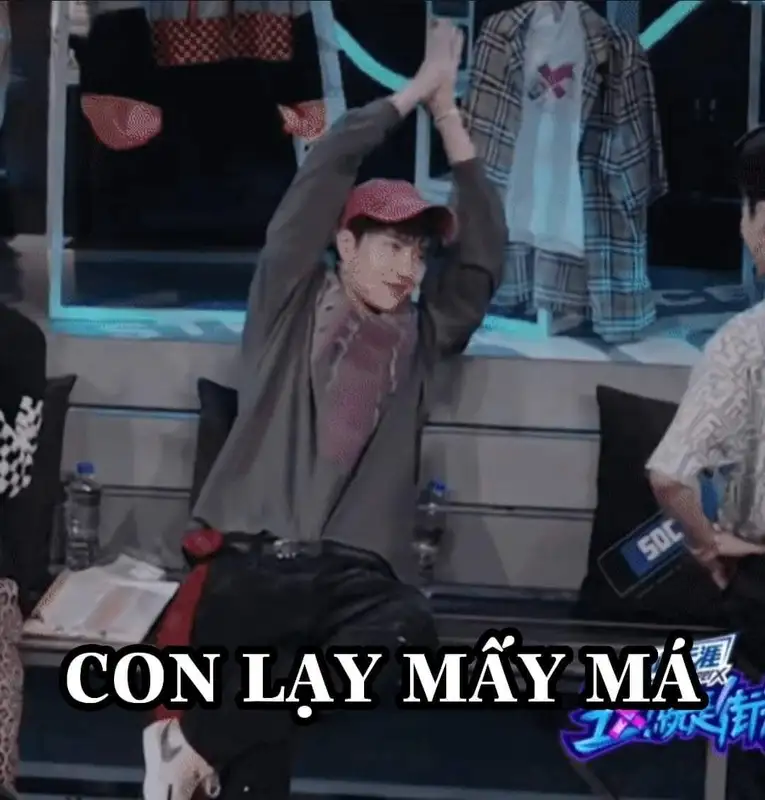Meme lạy với biểu cảm vui nhộn