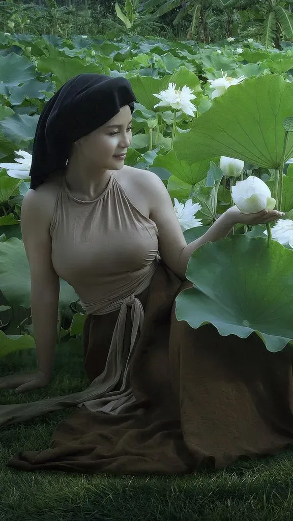 Sự dịu dàng qua ảnh gái đẹp mặc áo yếm thôn quê Sự dịu dàng qua ảnh gái đẹp mặc áo yếm thôn quê