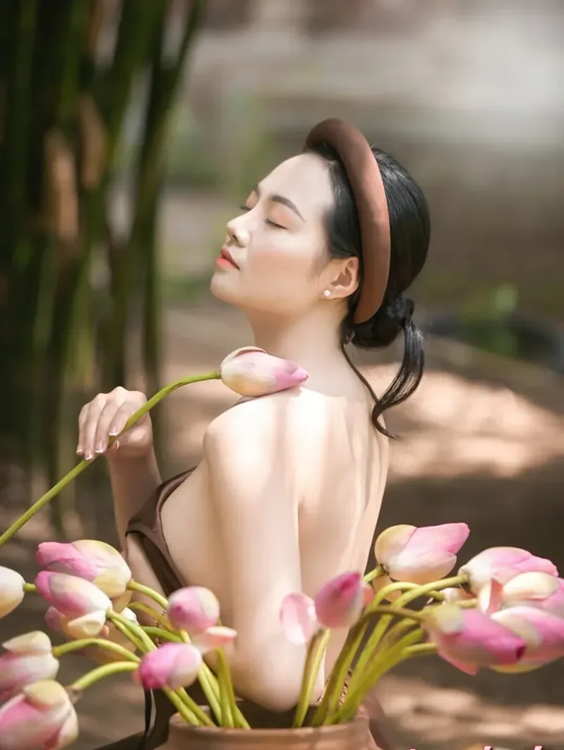 Chiêm ngưỡng nét đẹp dịu dàng của gái mặc áo yếm Chiêm ngưỡng nét đẹp dịu dàng của gái mặc áo yếm