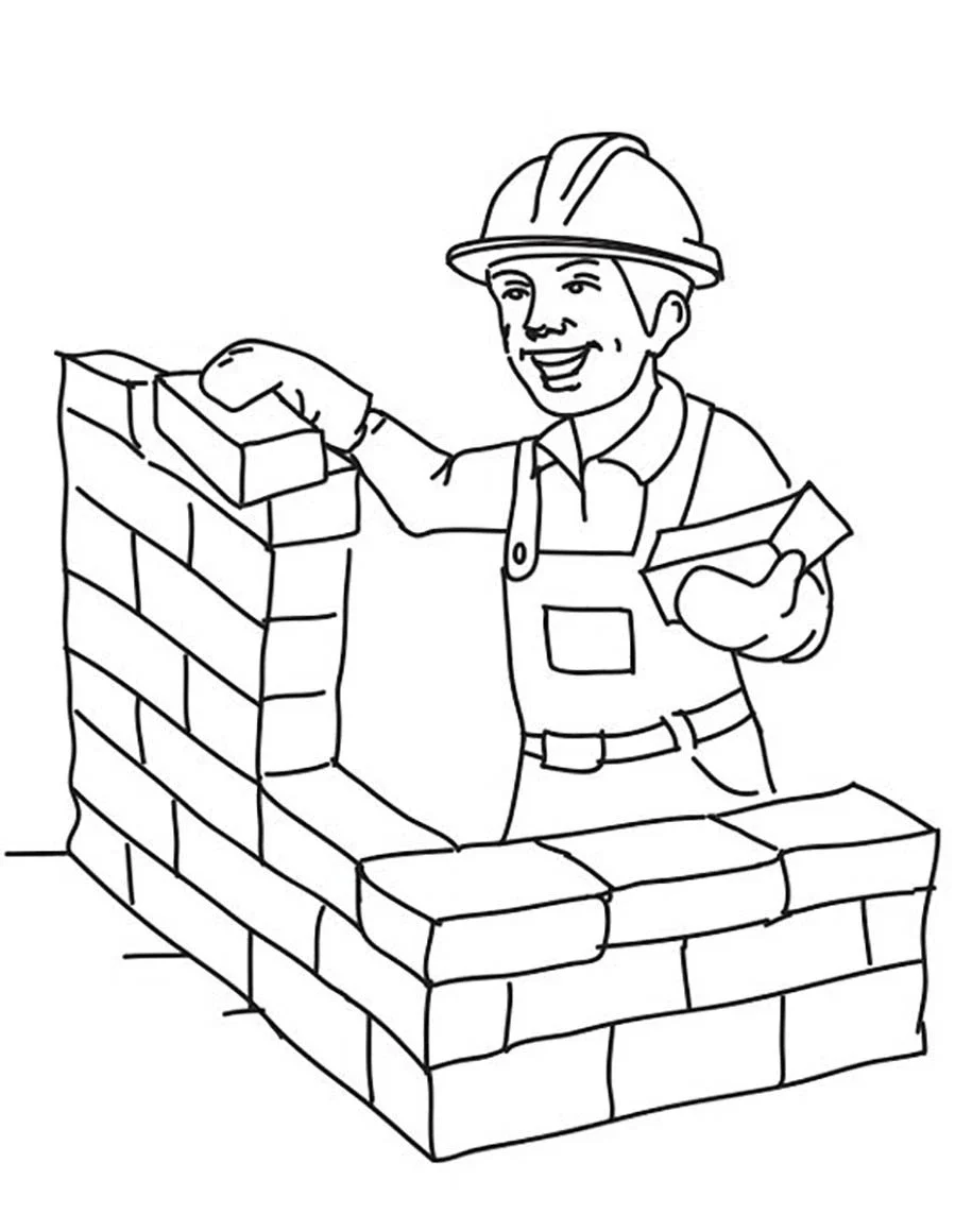 Tranh tô màu nghề xây dựng phù hợp với mọi lứa tuổi trẻ em Tranh tô màu nghề xây dựng phù hợp với mọi lứa tuổi trẻ em
