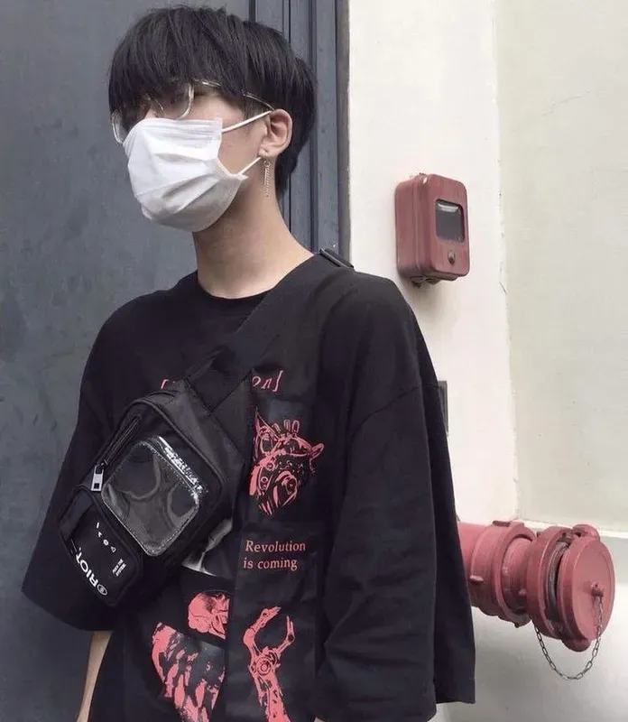 Ảnh trai Hàn đeo khẩu trang phong cách cuốn hút Ảnh trai Hàn đeo khẩu trang phong cách cuốn hút