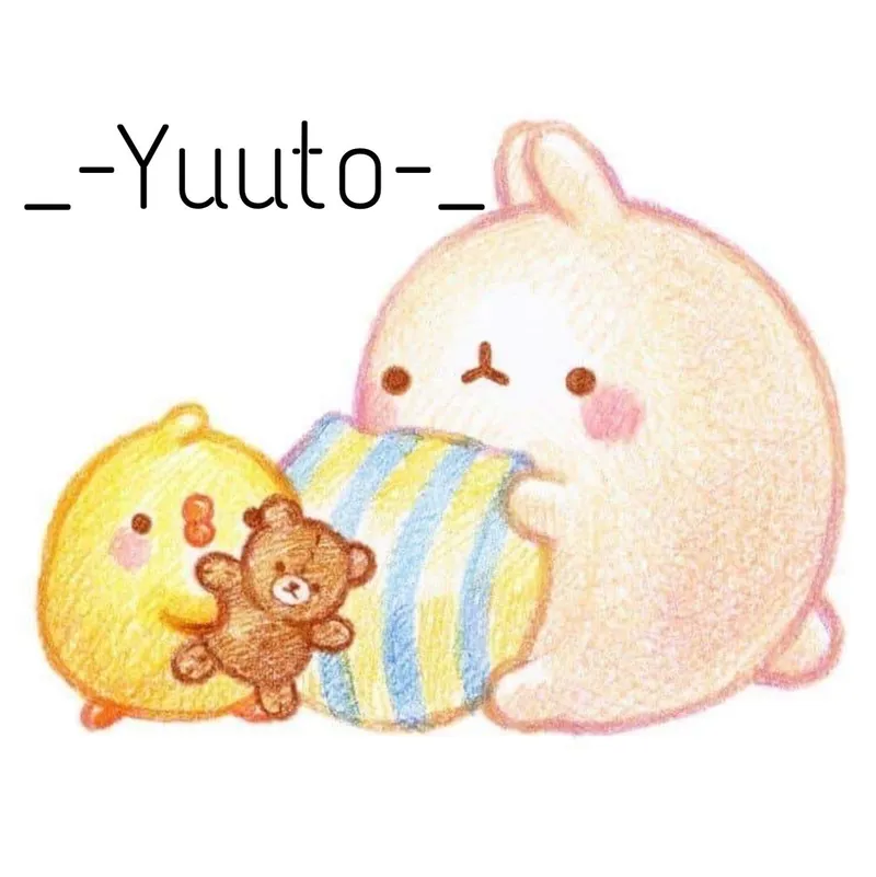 Chibi thỏ cute đang ngồi trên xích đu nhỏ xinh.
