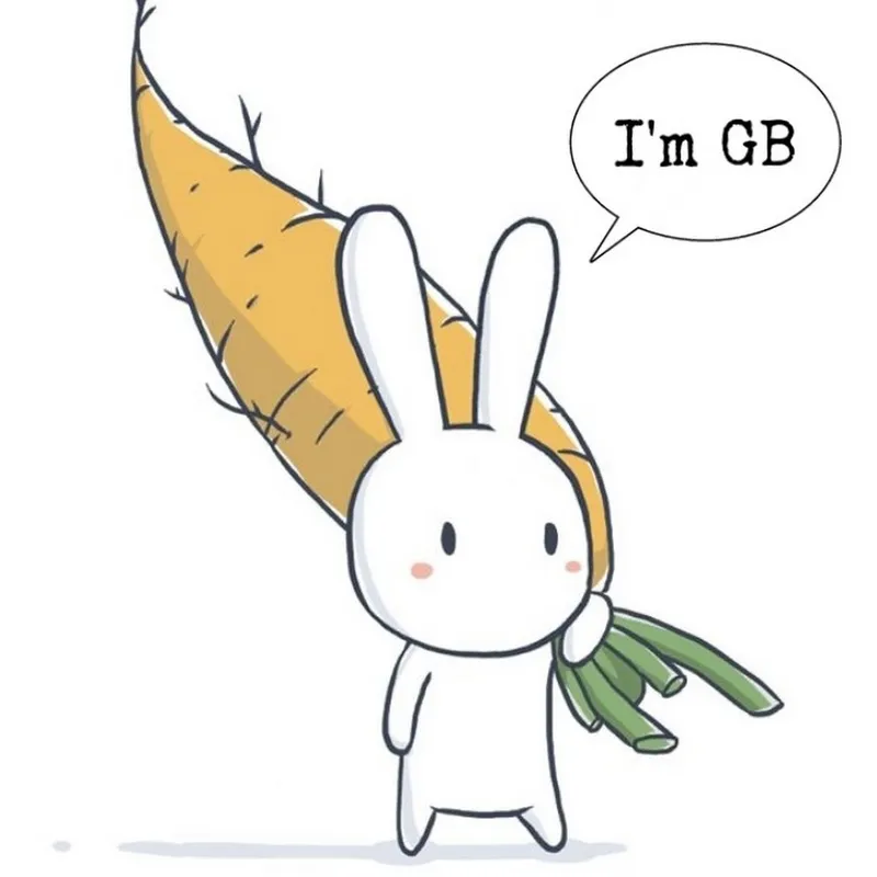 Chibi thỏ cute siêu đáng yêu với chiếc mũ len nhỏ.