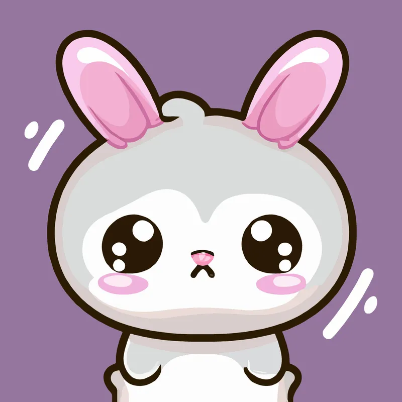 Ngắm chibi thỏ cute với đôi tai thỏ phúng phính.