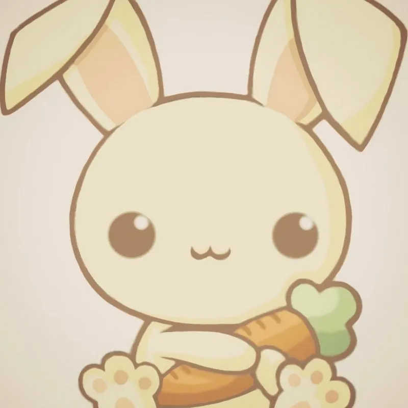Gửi tặng bạn bè chibi thỏ cute này để mang lại nụ cười!