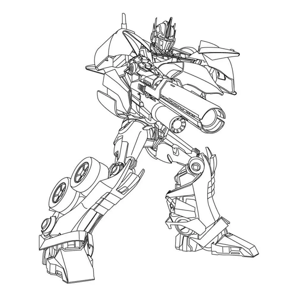Tranh tô màu Transformers dành cho bé