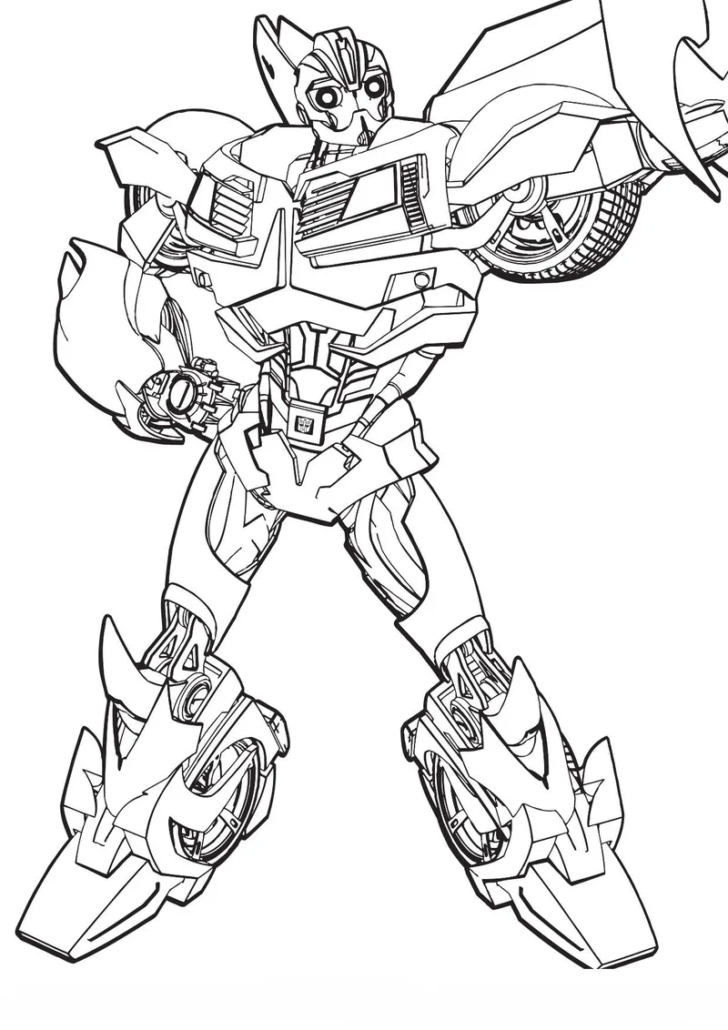 Tô màu Transformers với hình ảnh các robot mạnh mẽ