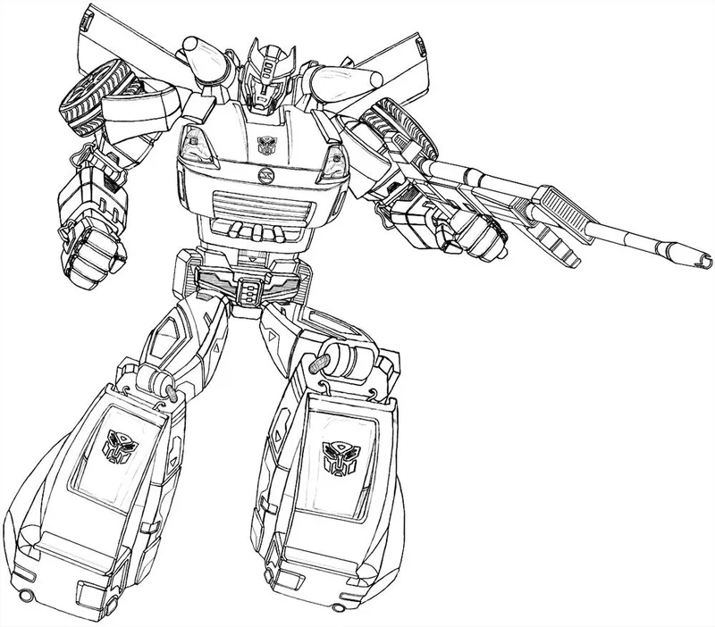 Tranh tô màu Transformers giúp bé phát triển kỹ năng