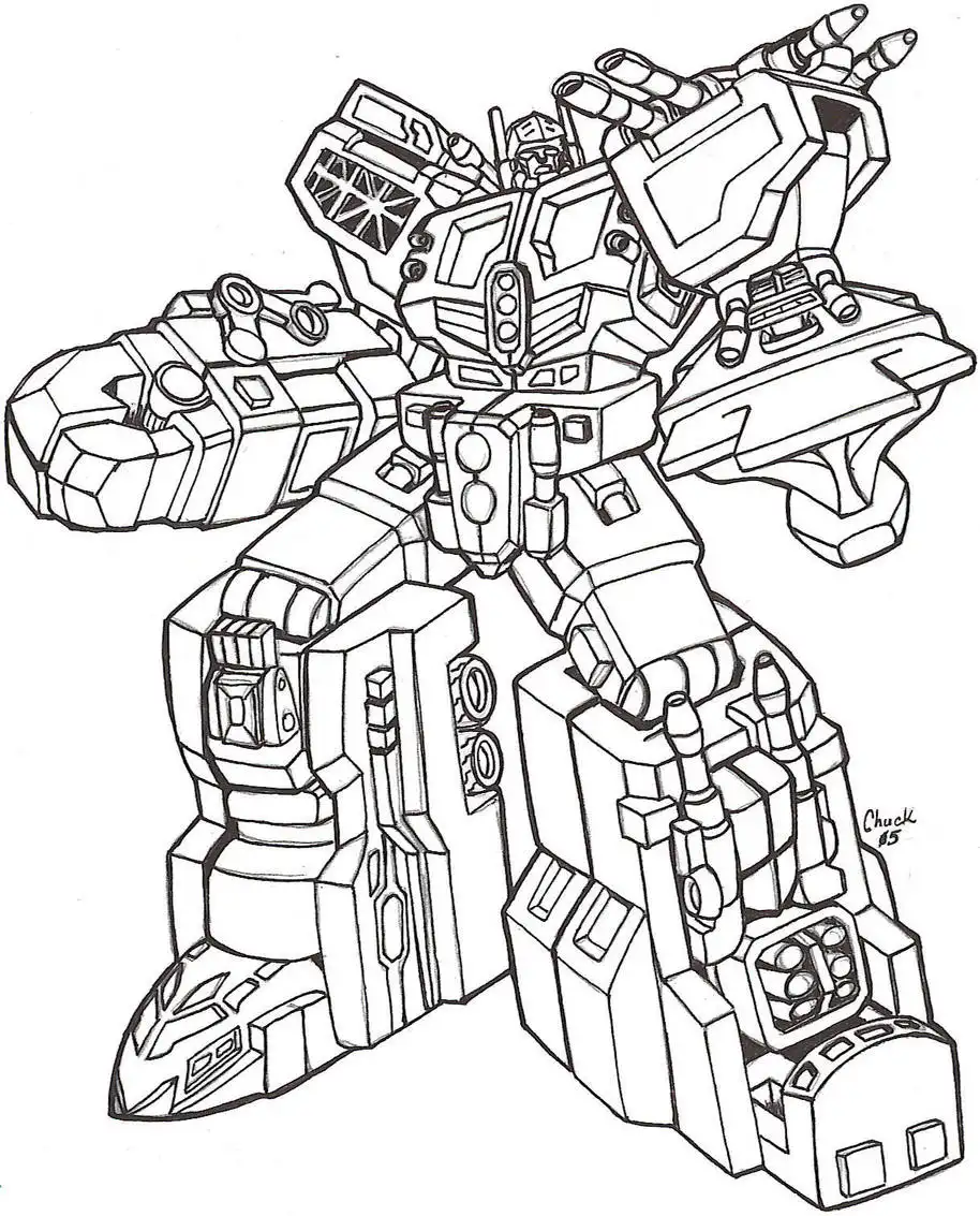 Hình vẽ Transformers với các chi tiết sắc nét