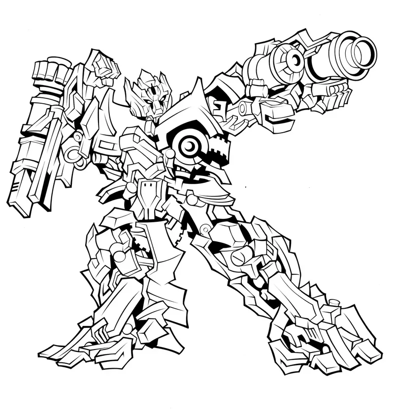 Hình tô màu Transformers giúp bé yêu thích tô màu hơn