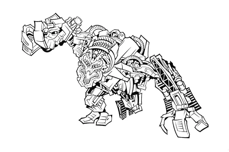 Tranh tô màu Transformers cho fan của bộ phim