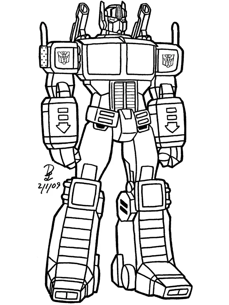 Hình vẽ Transformers với những chi tiết đặc biệt