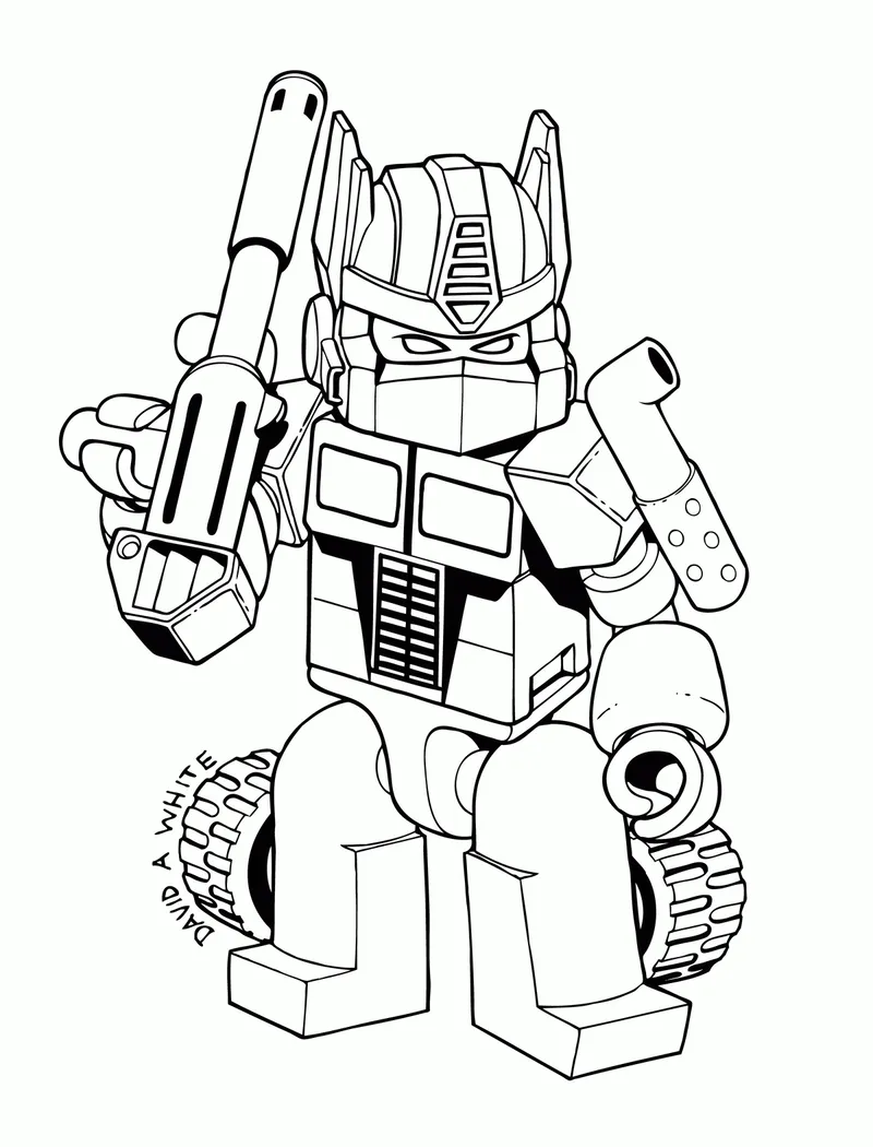 Tranh tô màu Transformers giúp phát triển tư duy sáng tạo