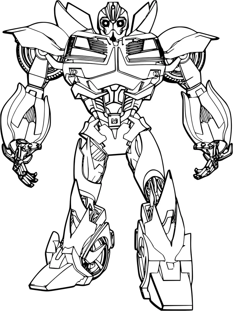 Tranh tô màu Transformers dành cho các bé yêu thích robot