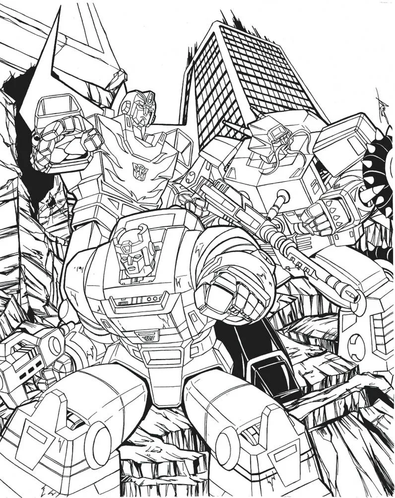 Hình vẽ Transformers cực kỳ chi tiết và sống động