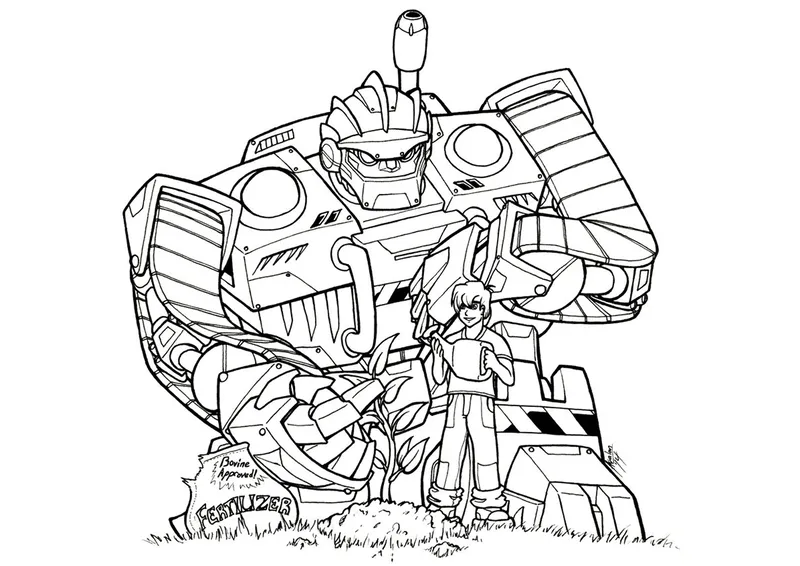 Hình vẽ Transformers dành riêng cho các bé yêu sáng tạo