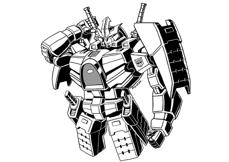 Tô màu Transformers cùng các nhân vật từ bộ phim