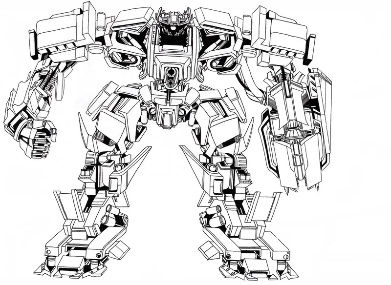 Hình vẽ Transformers đẹp mắt dành cho trẻ nhỏ