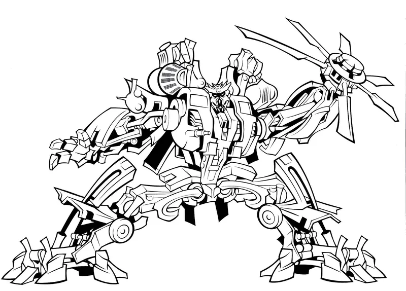 Tranh tô màu Transformers mang tính giáo dục và giải trí