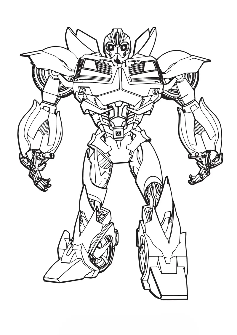 Tranh tô màu Transformers giúp bé sáng tạo