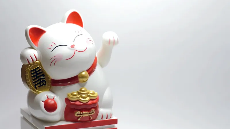 Hình nền mèo thần tài dễ thương, xinh xắn và cuốn hút