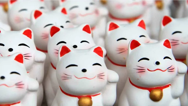 Hình nền mèo thần tài phong thủy, mang lại sự bình an