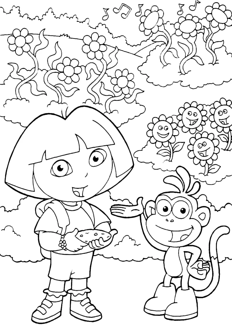Hình vẽ Dora The Explorer với những chi tiết đặc biệt Hình vẽ Dora The Explorer với những chi tiết đặc biệt
