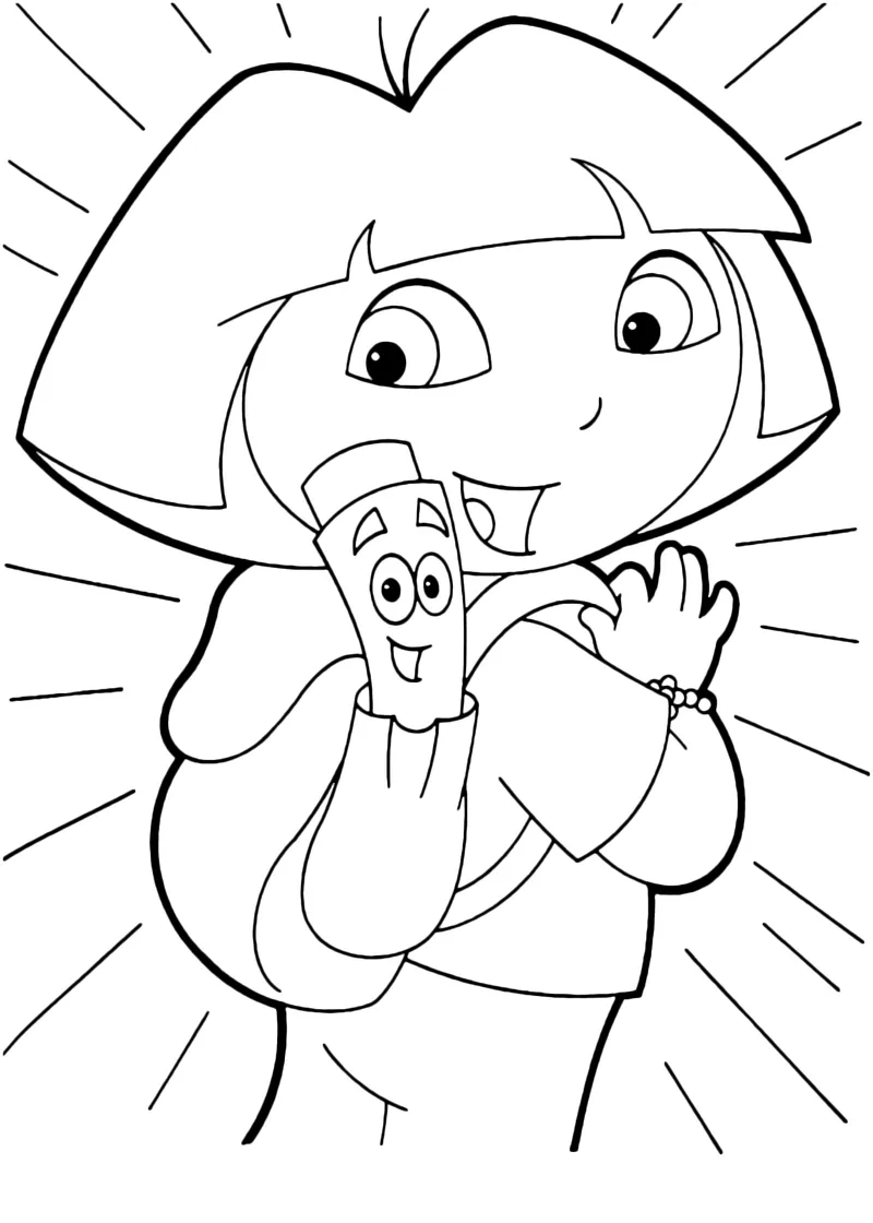 Tô màu Dora The Explorer giúp bé phát triển tư duy Tô màu Dora The Explorer giúp bé phát triển tư duy