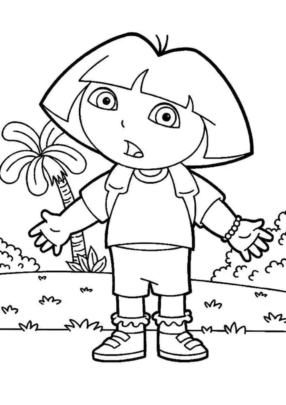 Tập tô tranh Dora The Explorer thật thú vị Tập tô tranh Dora The Explorer thật thú vị