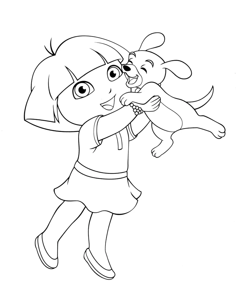 Tô màu Dora The Explorer cho bé khám phá những điều thú vị Tô màu Dora The Explorer cho bé khám phá những điều thú vị
