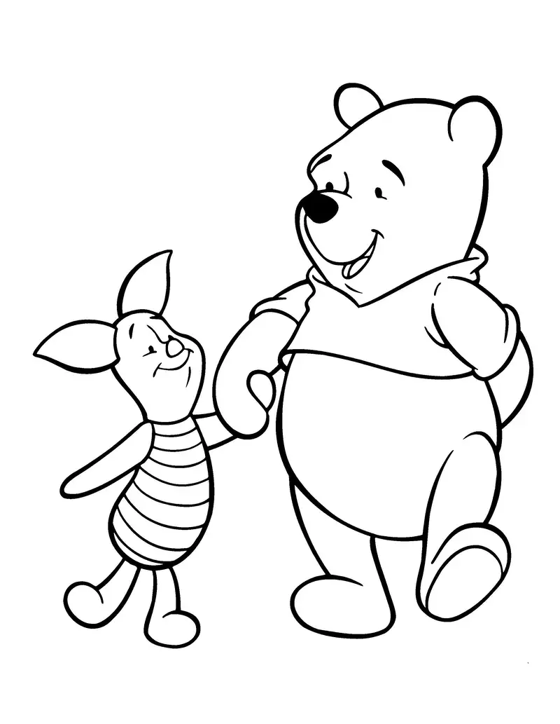 Tô màu Winnie the Pooh dễ dàng và thú vị