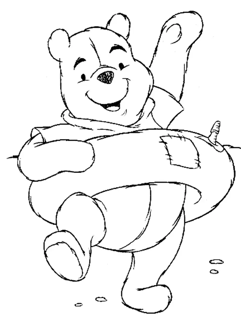 Bộ tranh tô màu Winnie the Pooh miễn phí cho bé