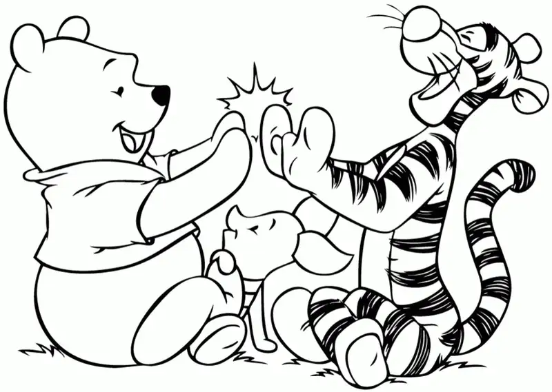 Hình tô màu Winnie the Pooh phù hợp với mọi lứa tuổi