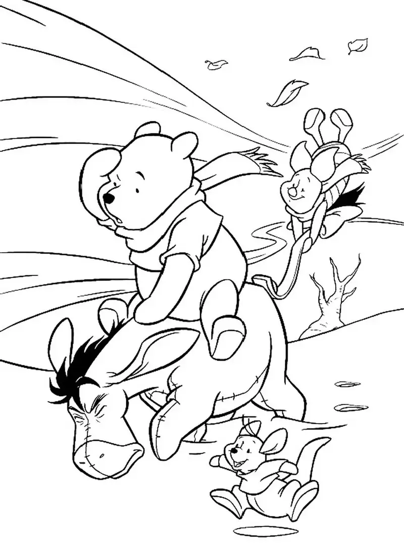 Tranh tô màu Winnie the Pooh tạo cảm hứng cho bé yêu hoạt hình