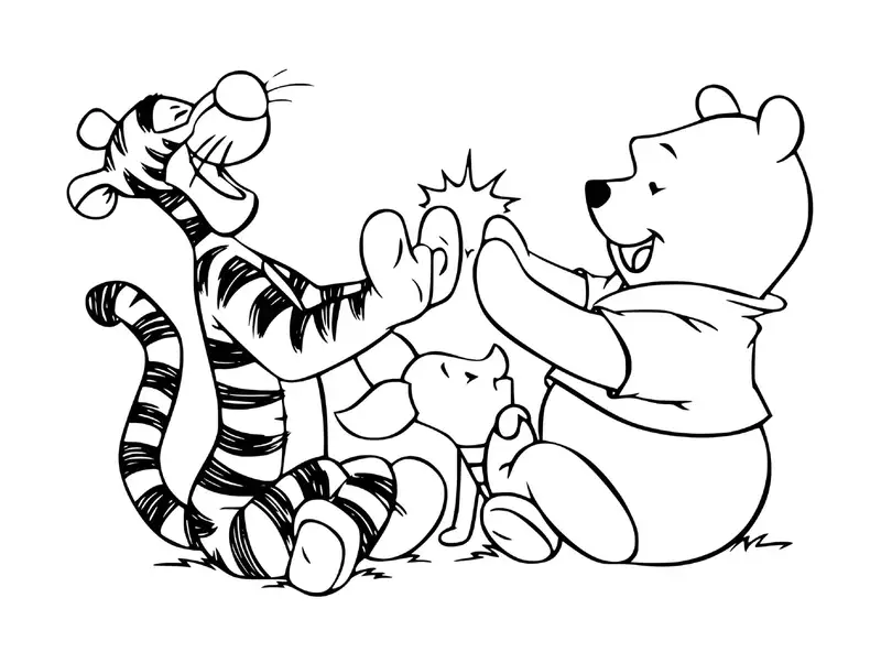 Tô màu Winnie the Pooh cho bé yêu thích phiêu lưu