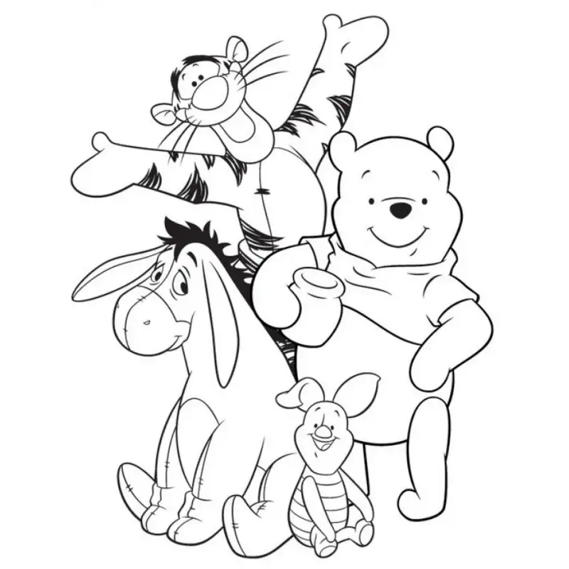 Tô màu Winnie the Pooh thật vui và thú vị cho bé