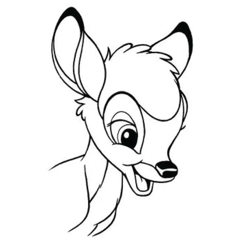 Tô màu Bambi với hình ảnh các nhân vật đáng yêu