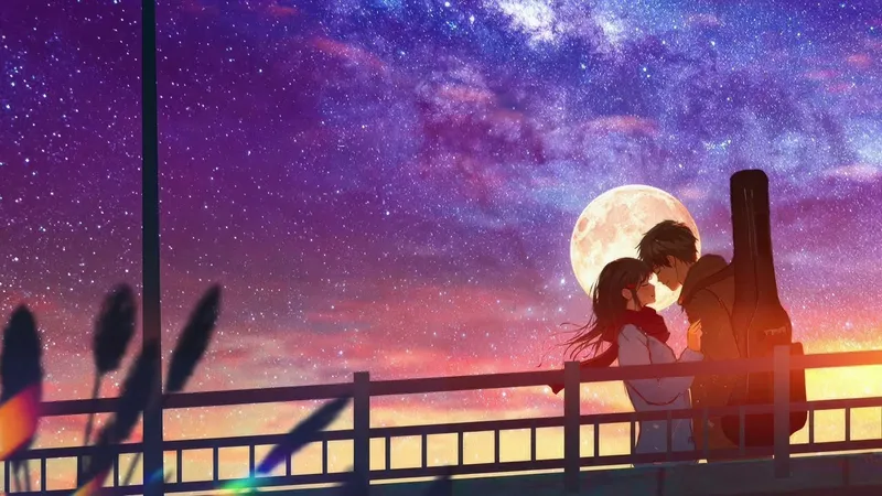 Anime tình yêu ngọt ngào bên ánh lửa trại giữa trời sao Anime tình yêu ngọt ngào bên ánh lửa trại giữa trời sao