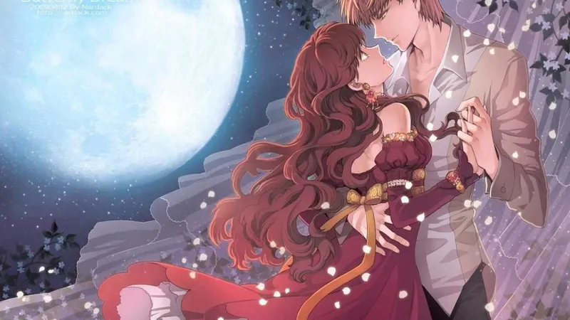 Hình nền lãng mạn với cặp đôi anime ngắm dải ngân hà Hình nền lãng mạn với cặp đôi anime ngắm dải ngân hà