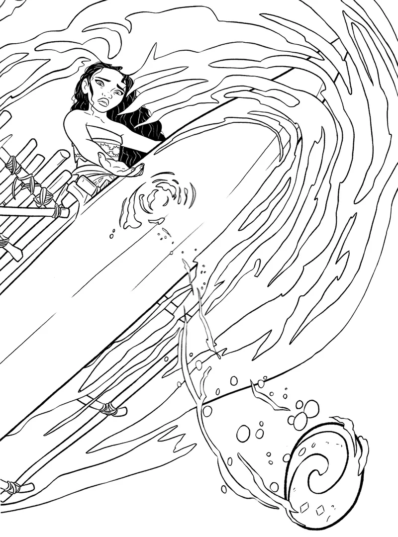 Tập tô tranh Moana trong thế giới phiêu lưu Tập tô tranh Moana trong thế giới phiêu lưu