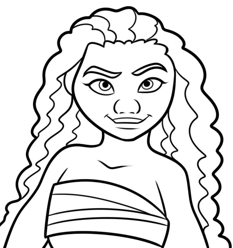 Hình tô màu Moana giúp bé yêu thích tô màu hơn Hình tô màu Moana giúp bé yêu thích tô màu hơn