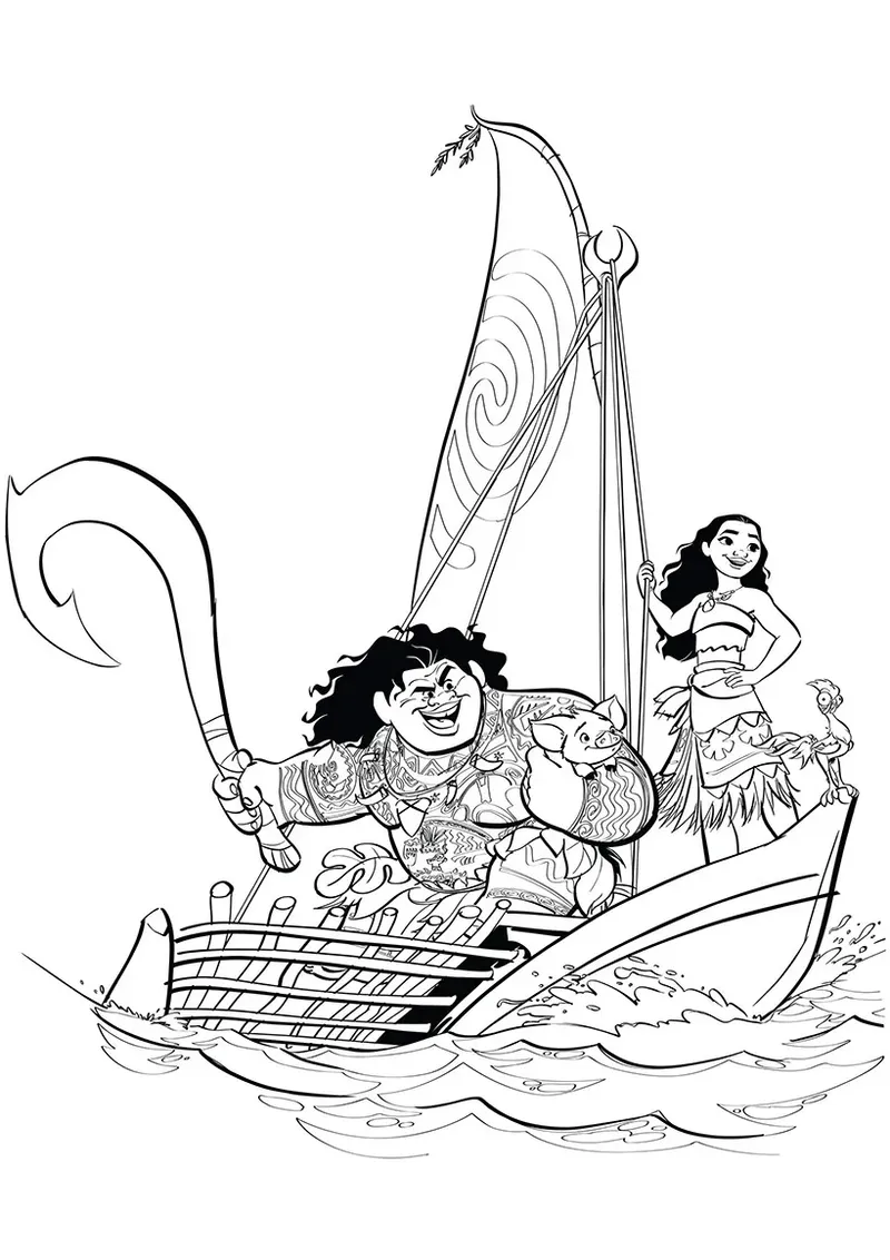 Hình vẽ Moana dành riêng cho các bé yêu sáng tạo Hình vẽ Moana dành riêng cho các bé yêu sáng tạo