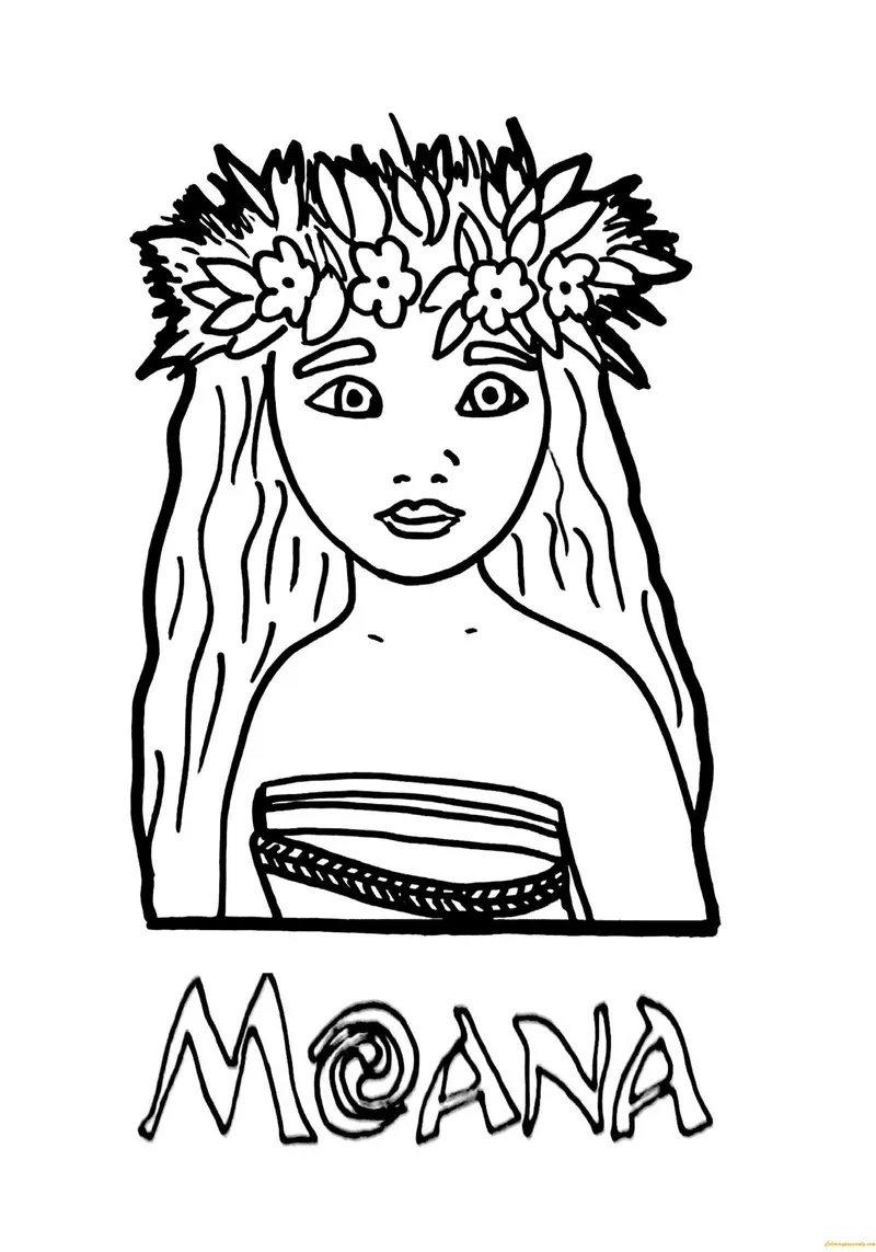Tranh tô màu Moana phù hợp với mọi trình độ Tranh tô màu Moana phù hợp với mọi trình độ